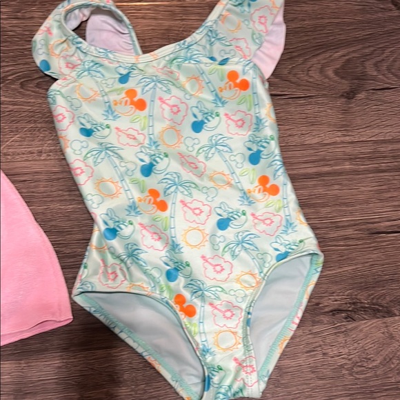 Kids One Piece Swimsuit Set - Black, Purple, Blue - Picture 5 of 7